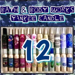12 concentrated room sprays Yankee candle B&BW